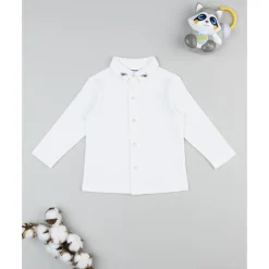 Prenatal Camisa blanca con bordado perritos niño* Niño·Bebé Niño 3-36 Meses|Bebé Niño 3-36 Meses·Camisas Y Camisetas