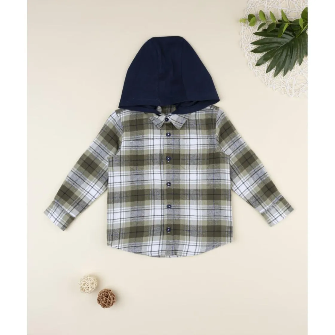 Prenatal Camisa de franela con capucha para niño* Niño·Niño 2-10 Años|Niño 2-10 Años·Camisas Y Camisetas