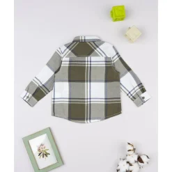 Prenatal Camisa de niño de franela verde* Niño·Bebé Niño 3-36 Meses|Bebé Niño 3-36 Meses·Camisas Y Camisetas