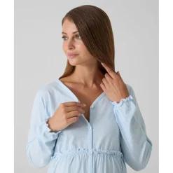 Prenatal Camisa de noche premamá azul con volantes y lunares* Premamá·Íntimo Y Noche|Íntimo Y Noche·Pijamas Y Camisones