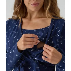 Prenatal Camisa de noche premamá azul con flores all-over* Premamá·Íntimo Y Noche|Íntimo Y Noche·Pijamas Y Camisones