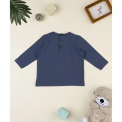 Prenatal Camiseta azul con estampado montaña para niño