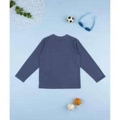 Prenatal Camiseta azul estampada para niño