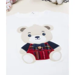 Prenatal Camiseta bebé blanca con oso Teddy