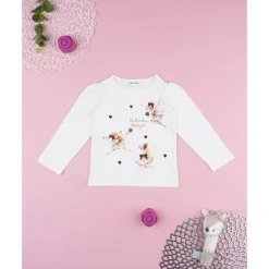 Prenatal Camiseta blanca con hadas para niña
