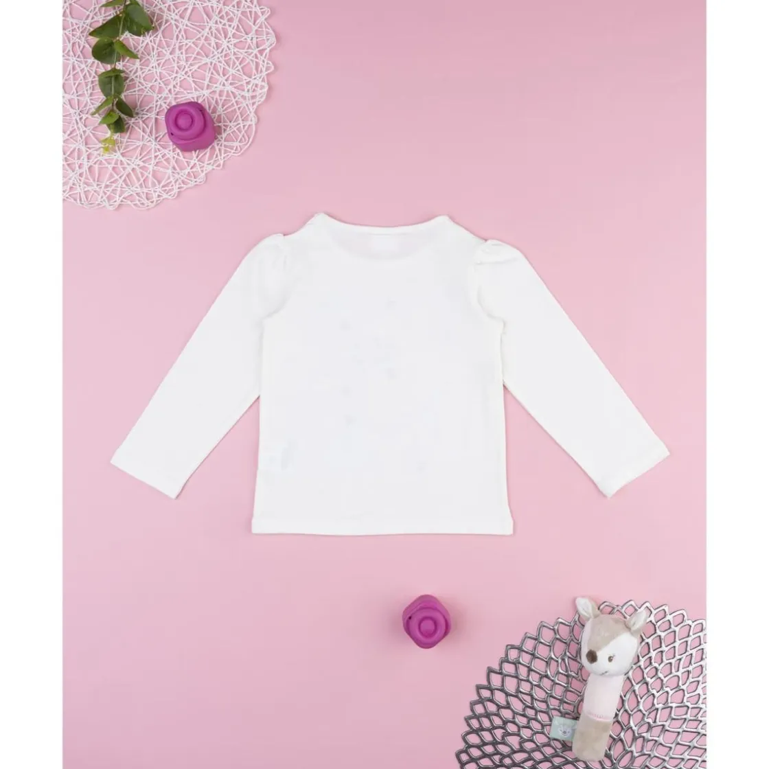 Prenatal Camiseta blanca con hadas para niña