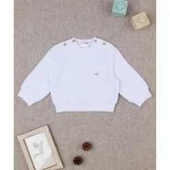 Prenatal Camiseta blanca de cuello redondo para niño* Recién Nacido·Ropa Y Accesorios|Ropa Y Accesorios·Punto