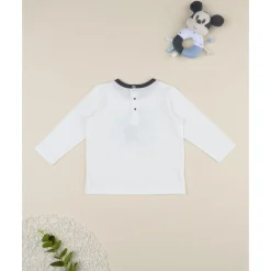Prenatal Camiseta blanca de manga larga para niño Mickey Mouse* Niño·Bebé Niño 3-36 Meses|Bebé Niño 3-36 Meses·Camisas Y Camisetas