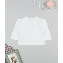 Prenatal Camiseta blanca de niña con estampado