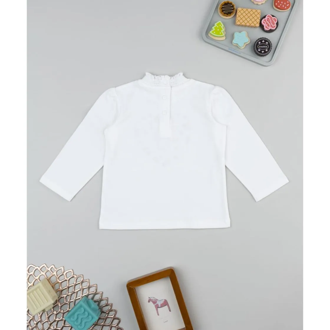 Prenatal Camiseta blanca de niña con estampado de Minnie* Niña·Bebé Niña 3-36 Meses|Bebé Niña 3-36 Meses·Camisas Y Camisetas