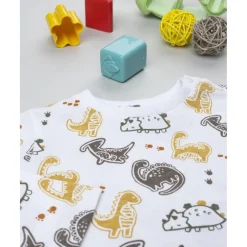 Prenatal Camiseta blanca de niño con estampado de dinosaurios* Bebé Niño 3-36 Meses·Camisas Y Camisetas|Niño·Bebé Niño 3-36 Meses