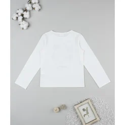 Prenatal Camiseta blanca niña con bordados florales* Niña·Niña 2-10 Años|Niña 2-10 Años·Camisas Y Camisetas
