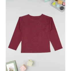 Prenatal Camiseta burdeos de niña con osito