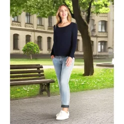 Prenatal Camiseta de lactancia azul en jersey de algodón