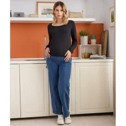 Prenatal Camiseta de lactancia negra de jersey de algodón* Moda·Camisetas|Premamá·Moda