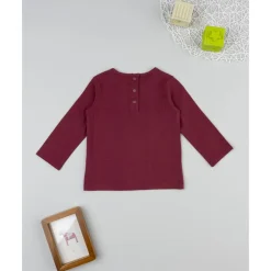 Prenatal Camiseta de niña burdeos Lady Dog* Niña·Bebé Niña 3-36 Meses|Bebé Niña 3-36 Meses·Camisas Y Camisetas