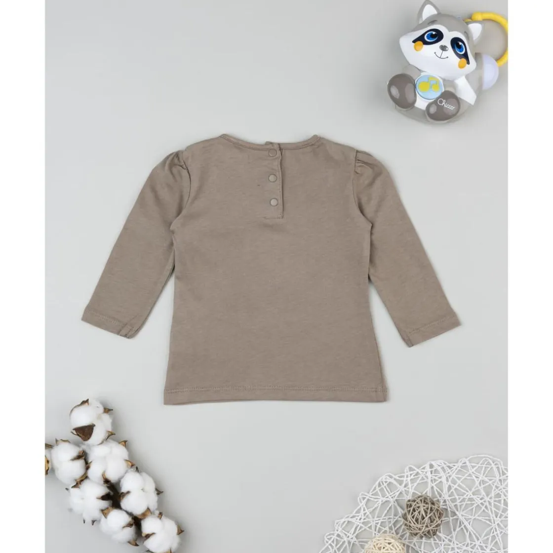 Prenatal Camiseta marrón de manga larga para niña con estampado "Cute Bear"* Niña·Bebé Niña 3-36 Meses|Bebé Niña 3-36 Meses·Camisas Y Camisetas