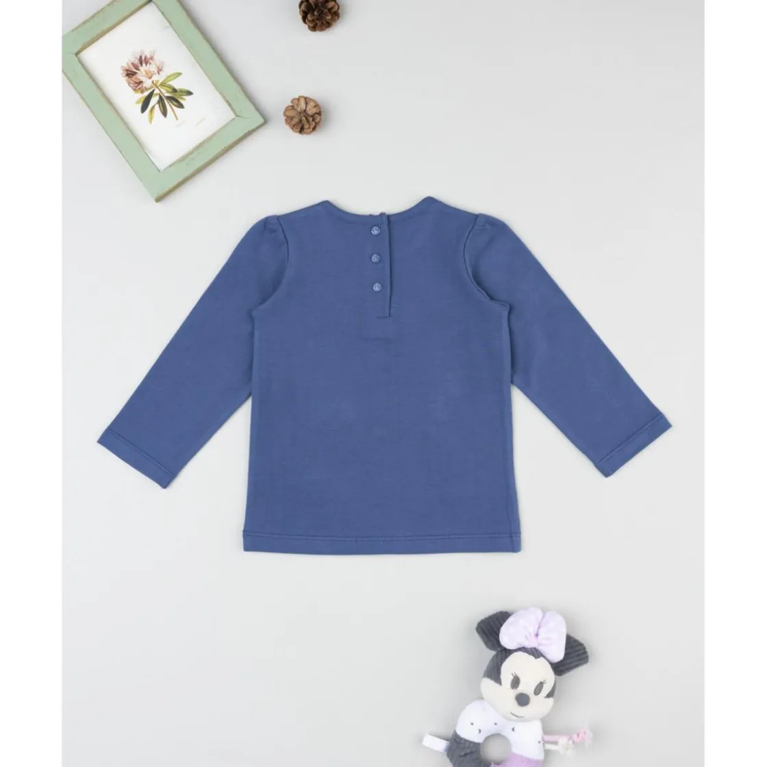 Prenatal Camiseta niña azul Minnie* Bebé Niña 3-36 Meses·Camisas Y Camisetas|Niña·Bebé Niña 3-36 Meses