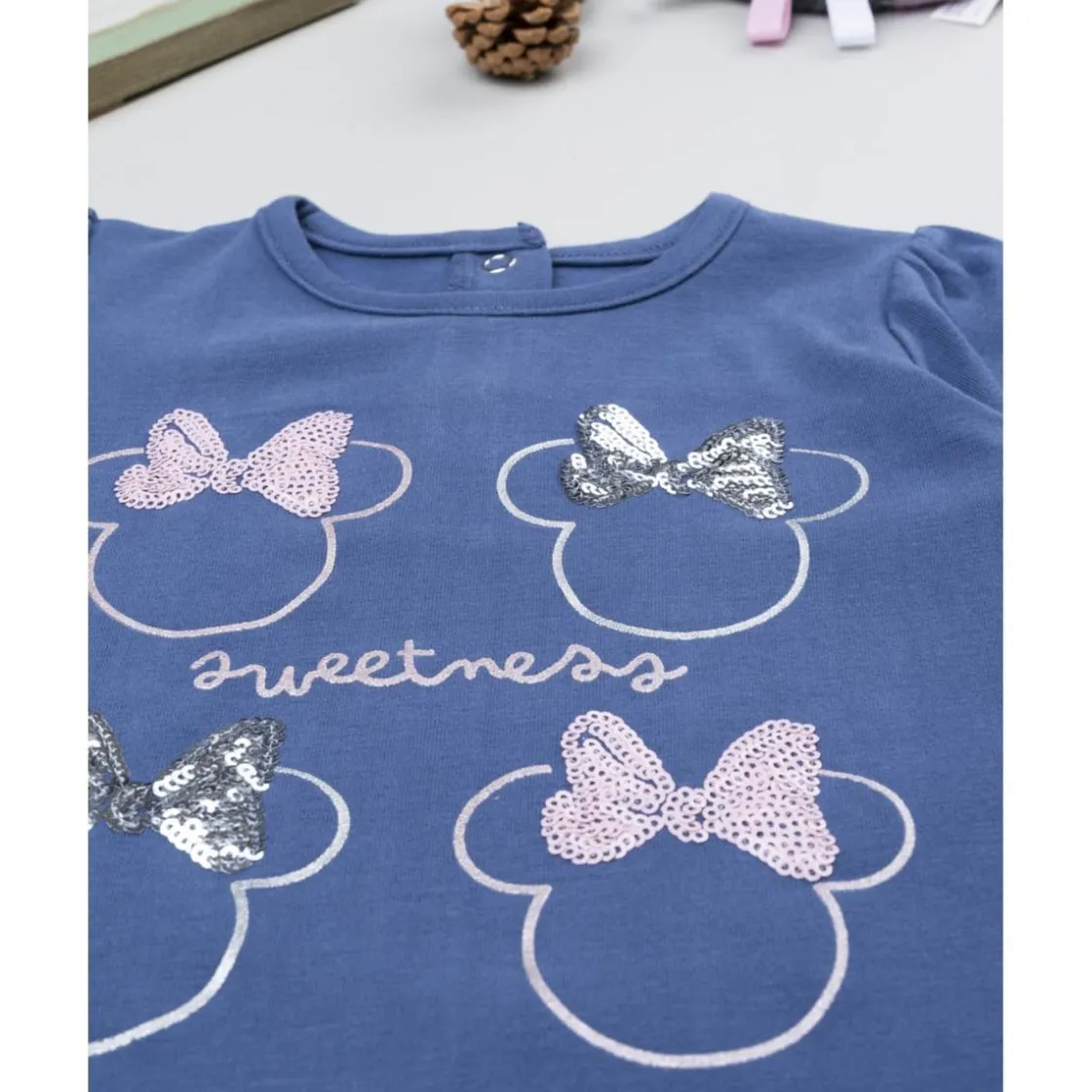 Prenatal Camiseta niña azul Minnie* Bebé Niña 3-36 Meses·Camisas Y Camisetas|Niña·Bebé Niña 3-36 Meses