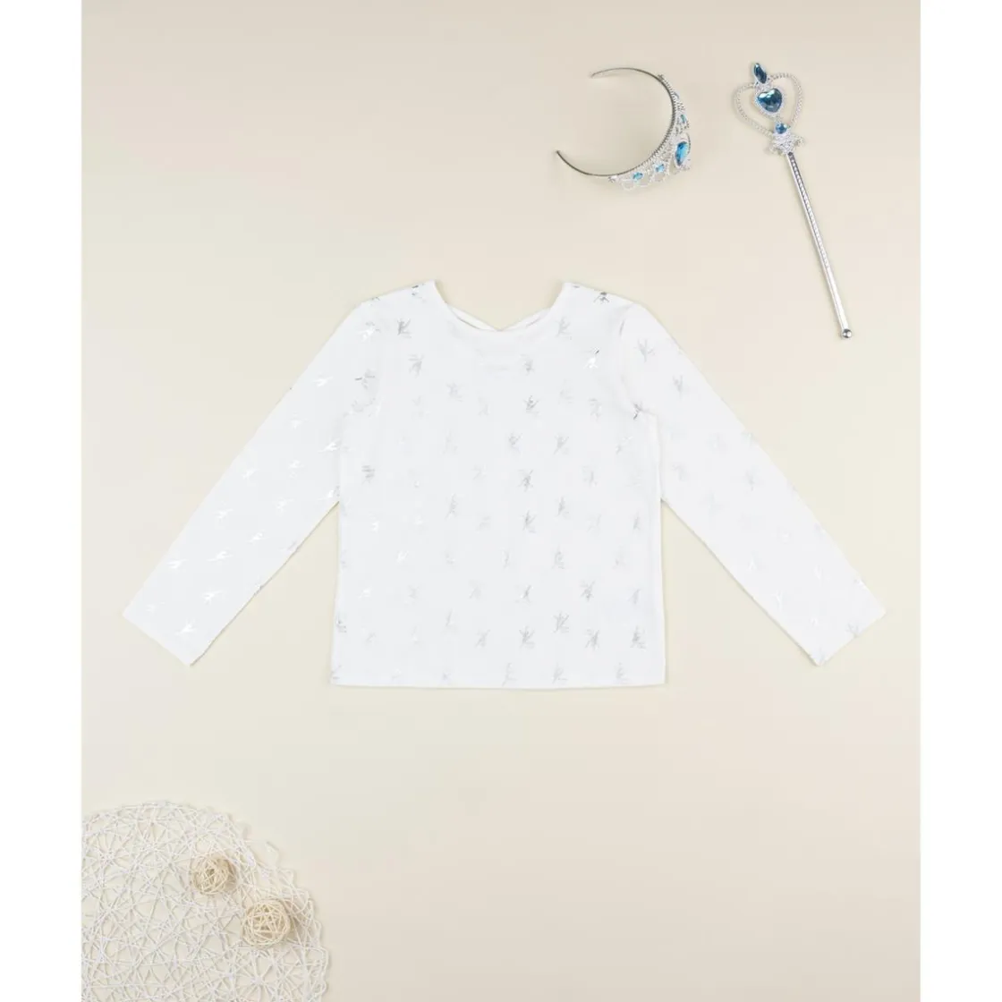 Prenatal Camiseta niña blanca bailarinas allover* Niña·Niña 2-10 Años|Niña 2-10 Años·Camisas Y Camisetas