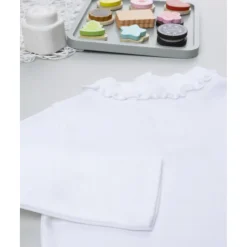 Prenatal Camiseta niña blanca con cuello fruncido