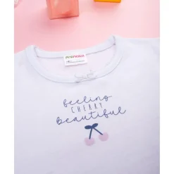 Prenatal Camiseta niña blanca con estampado de cerezas* Descanso Y Ropa Interior·Infantil 2-10 Años