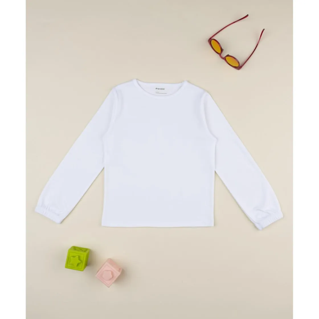 Prenatal Camiseta niña blanca de manga larga