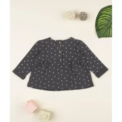 Prenatal Camiseta niña gris con corazones* Recién Nacido·Ropa Y Accesorios|Ropa Y Accesorios·Punto
