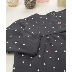 Prenatal Camiseta niña gris con corazones* Recién Nacido·Ropa Y Accesorios|Ropa Y Accesorios·Punto