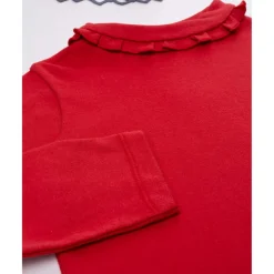 Prenatal Camiseta niña roja cuello alto* Niña·Niña 2-10 Años|Niña 2-10 Años·Camisas Y Camisetas