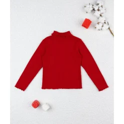 Prenatal Camiseta niña roja de canalé* Niña·Niña 2-10 Años|Niña 2-10 Años·Jerséis Y Sudaderas