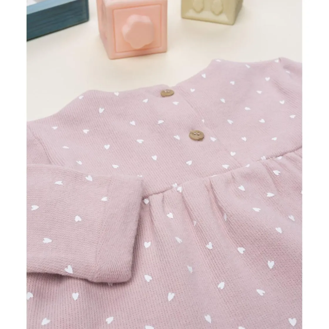 Prenatal Camiseta niña rosa con corazones