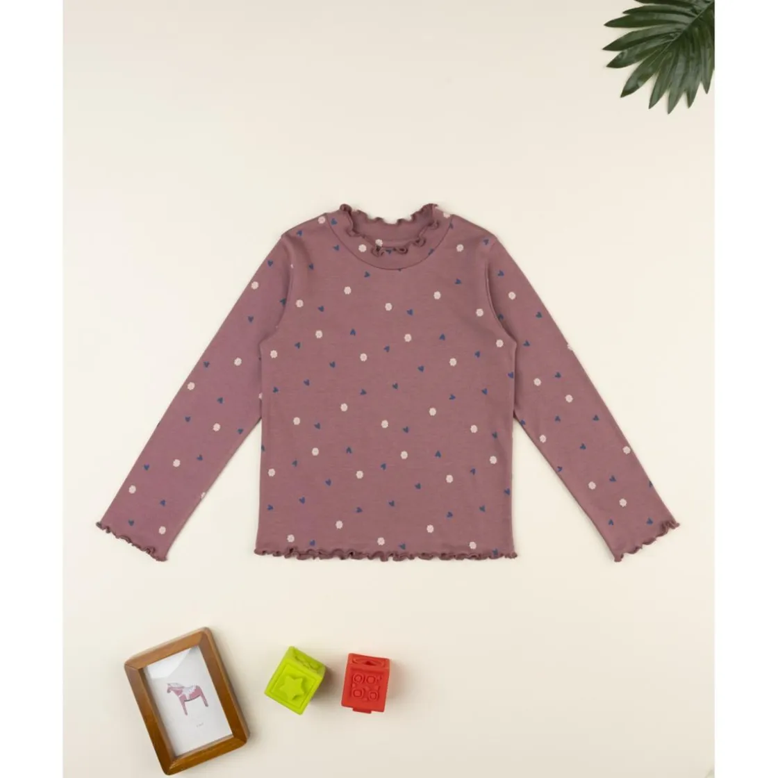 Prenatal Camiseta niña rosa con corazones