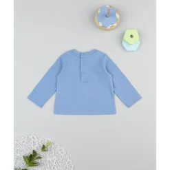 Prenatal Camiseta niño azul “Little Bear” manga larga