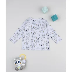 Prenatal Camiseta niño gris con animalitos