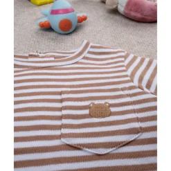 Prenatal Camiseta niño marrón con bolsillo* Recién Nacido·Ropa Y Accesorios|Ropa Y Accesorios·Camisetas
