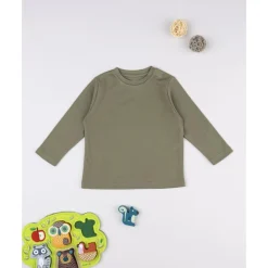 Prenatal Camiseta verde básica para niño