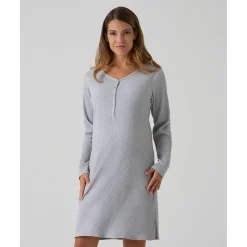 Prenatal Camisón premamá gris de canalé