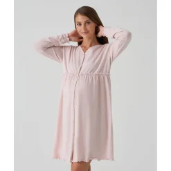 Prenatal Camisón premamá rosa con volantes y lunares para embarazo y lactancia* Premamá·Íntimo Y Noche|Íntimo Y Noche·Pijamas Y Camisones