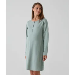 Prenatal Camisón verde con estampado de lunares