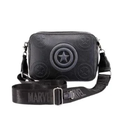AVENGERS Capitán América - Bolso Ibiscuit Negro* Merchandising|Friki Zone