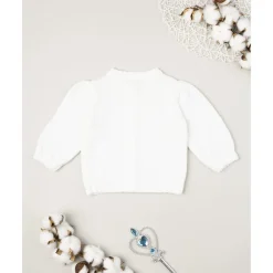 Prenatal Cardigan blanco de niña