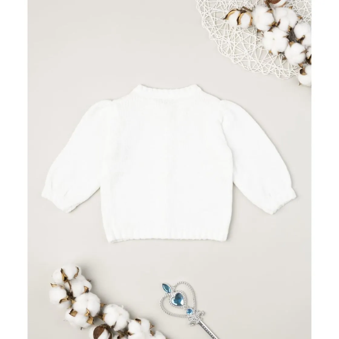 Prenatal Cardigan blanco de niña