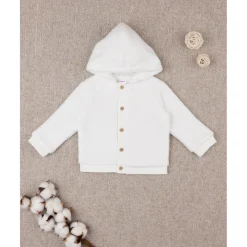Prenatal Cardigan blanco para niño