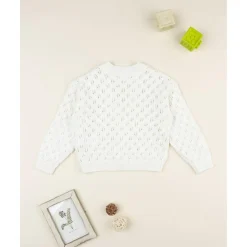 Prenatal Cardigan calado niña blanco* Niña·Niña 2-10 Años|Niña 2-10 Años·Jerséis Y Sudaderas