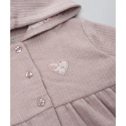 Prenatal Cardigan con capucha niña rosa canalé* Niña·Bebé Niña 3-36 Meses|Bebé Niña 3-36 Meses·Jerséis Y Cardigans