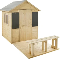 SOULET Casa de madera infantil con pizarra Grace
