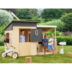 SOULET Casa infantil de madera con terraza cubierta San Diego* Casas