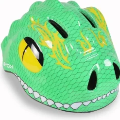 M.C. Casco de seguridad con luz Y27 Dino - Talla S (48-54 cm)* Bicicletas