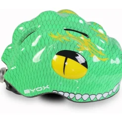 M.C. Casco de seguridad con luz Y27 Dino - Talla S (48-54 cm)* Bicicletas